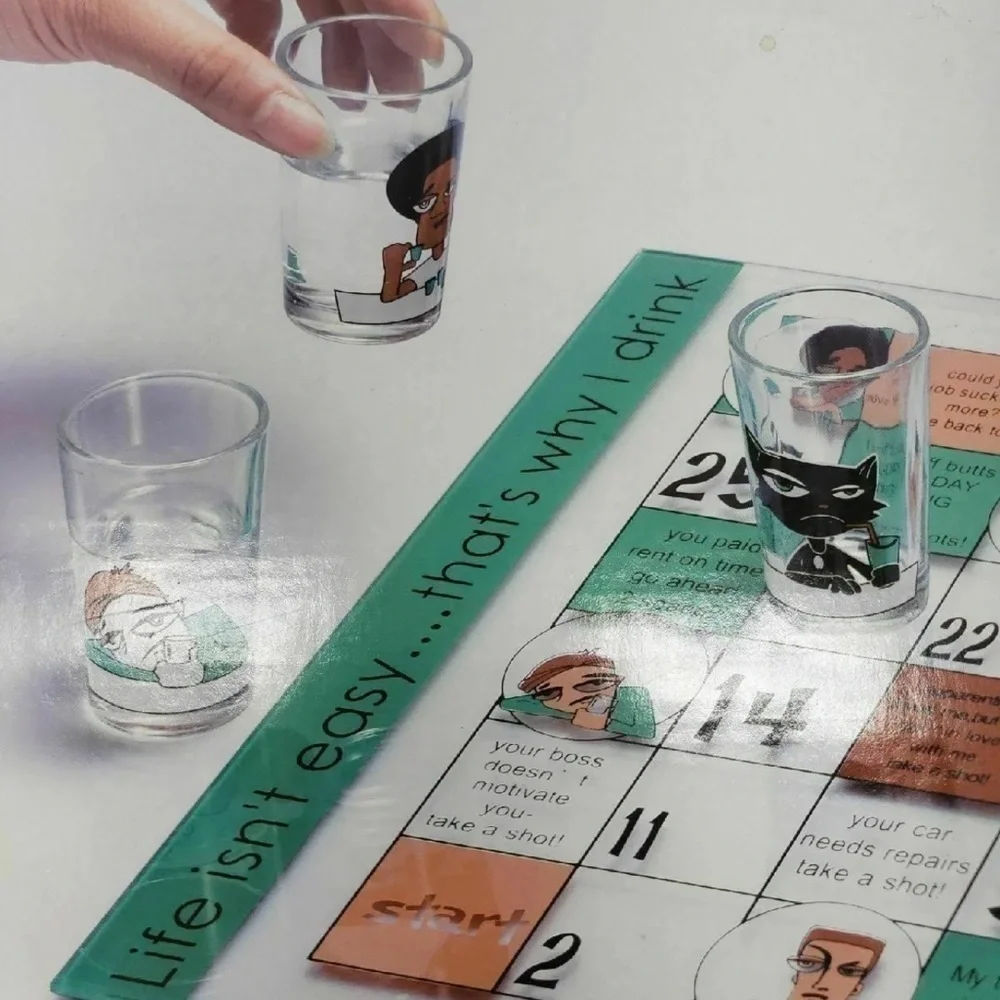 Life of a Party Game/Glace 2dice and 6 shot glasses